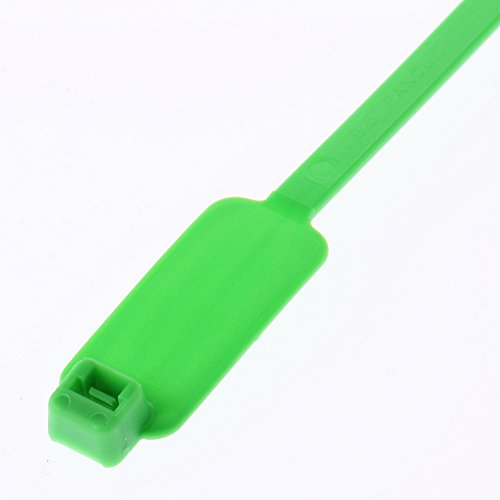 Panduit PLM2S-D5 Marcador de cabo, envoltório, padrão, nylon 6,6, comprimento de 7,4 polegadas, verde