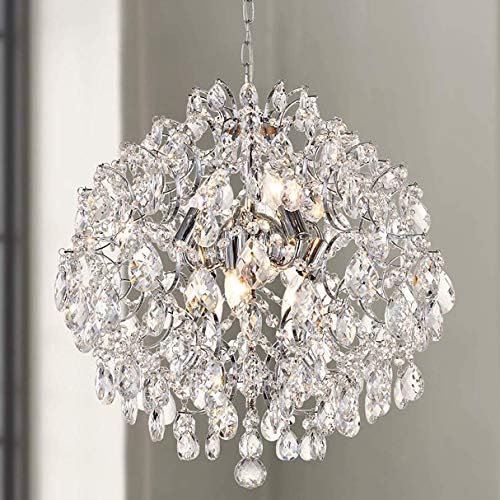 Bestier Modern Pingente Chandelier Crystal Rain Trop Iluminação Lâmpada de luminária de luminária para sala de jantar Quarto da sala