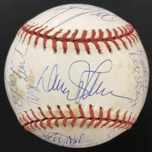 1986 Equipe de NY Mets assinou beisebol LSC Gary Carter Ray Knight +24 AUTOS WSC JSA - Bolalls autografados