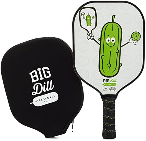 Big Dill Pickleball Co. Pickleball Paddle com capa de neoprene | USA APROVADO DE PICKLEBALL | Escolha raquetes de pickleball