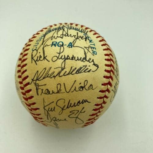 1983 A equipe de Twins Minnesota assinou o beisebol oficial da Liga Americana - Bolalls autografados