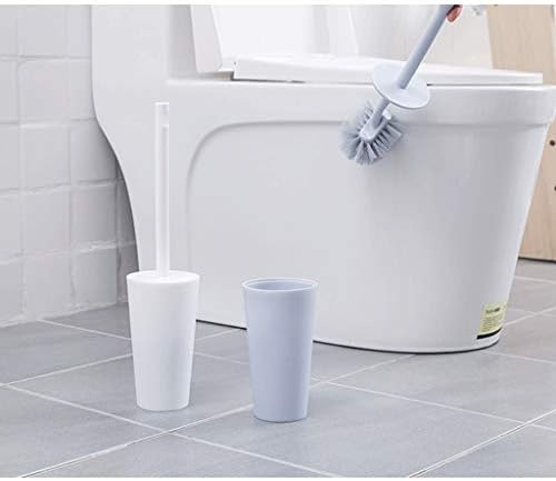 Bruscada e suporte do banheiro genigw, escova de limpeza do vaso sanitário, sob escova de lábios e caddy de armazenamento para banheiro