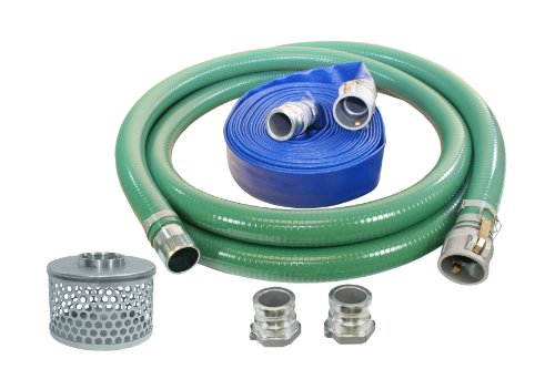 Abbott Rubber-1240-kit-2000-1145-qc PVC Sucção e mangueira de descarga kit de mangueira, verde/azul, 2 masculino x came de alumínio