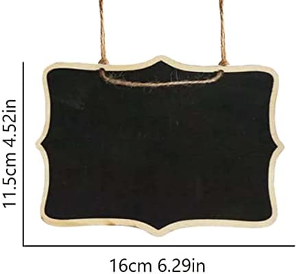 Lateral duplo pendurado em madeira de madeira mini rótulos de chama madeira rótulos retângulo de tags preto tags sinais de massagem
