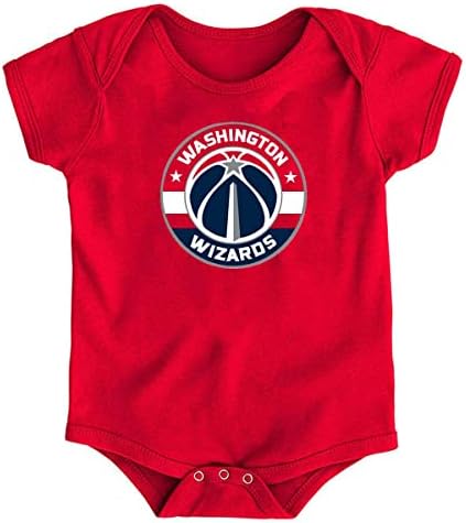 Recém-nascido e bebês da NBA externo 0-24 meses de bodysuit do logotipo do logotipo primário