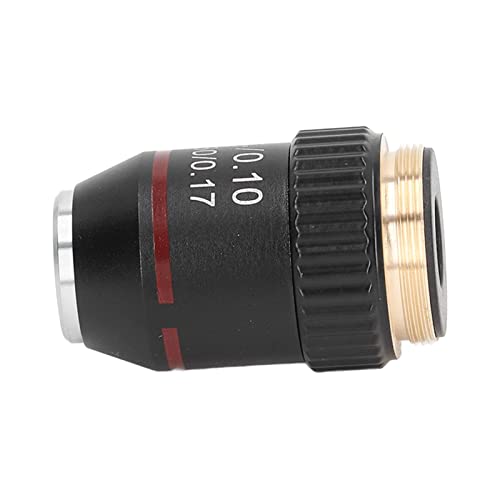 4x de alta ampliação lente objetiva, revestimento objetivo do microscópio acromático 4/0,10 para microscópios biológicos