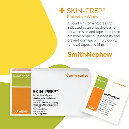 Smith+sobrinho de utensílios de pele, lenços de proteção protetores, filme de barreira da pele, contém álcool e removedor