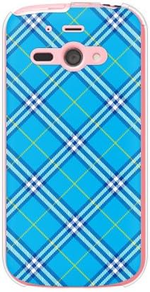 Segunda pele Tartan Check Blue / Para Aquos Phone SS 205SH / Softbank SSH205-PCCL-299-Y061