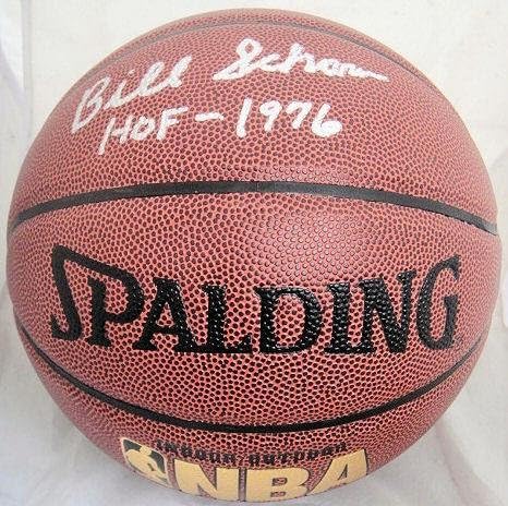 Bill Sharman assinou Spalding NBA Indoor/Outdoor Basketball JSA - Basquete autografado