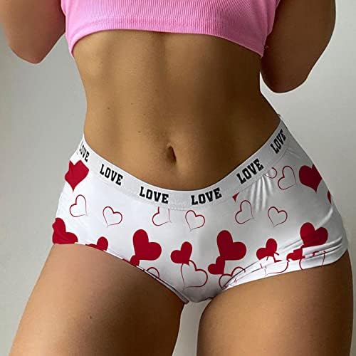 Jiemuxiu Girls Dia dos Namorados do Dia dos Namorados Hawaii Panties Coração de roupa íntima Mulheres íntimas 2023