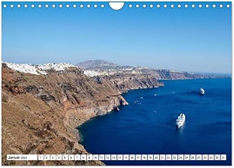 Santorini - Strahlendes Weiß An Der Caldera, Calmenda Calvendo 2023