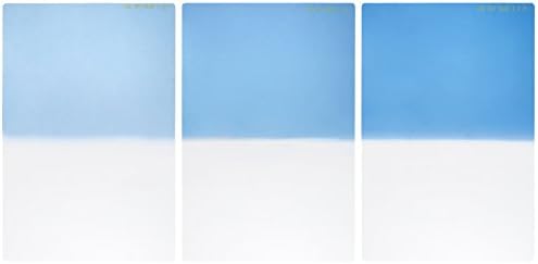 Lee 203205 Filtro de lente quadrada L-2, gradiente de meia cor, conjunto azul-céu, 3,9 x 5,9 polegadas, conjunto de 3