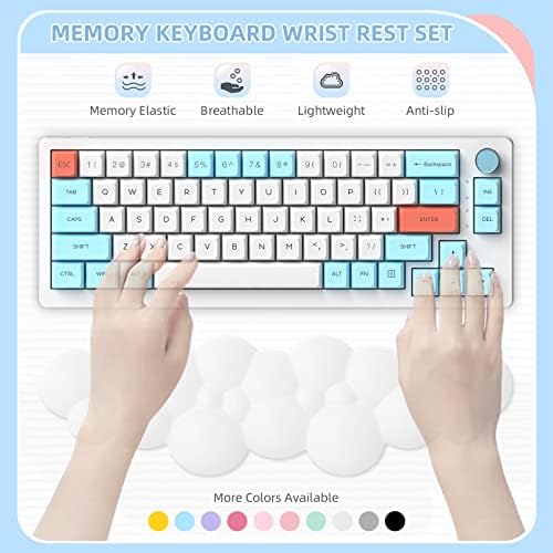 Memory Foam Set Pad Pad Pad Pad & Mouse Rest Support & Coaster, Design ergonômico de alívio da dor de digitação