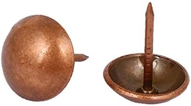 X-dree 16mm dia redonda de redonda de redonda de unha polegar tachão de tachão de cobre 60pcs (16 mm de diámetro Cabeza Redonda tapicería