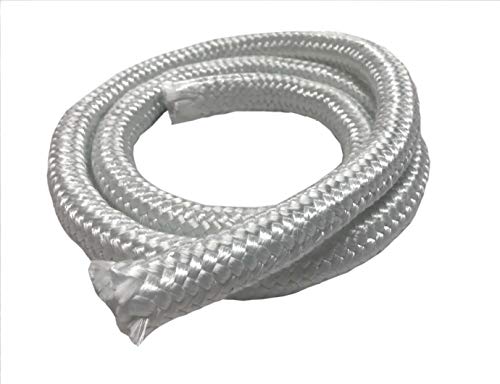 Vedação de corda de minglas - fibra de vidro de alta densidade junta de corda de 1,5 x 8 pés, redonda firme e trançada,