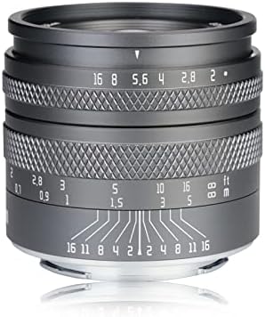 Astrhori 50mm f2.0 Lente principal manual de armação de abertura grande com efeito de desfoque e slot de filtro compatível com a câmera Nikon Z-Mountless Mirrorless Z50, ZFC, Z5, Z6, Z6ⅱZ7, Z7ⅱ, Z9, etc.