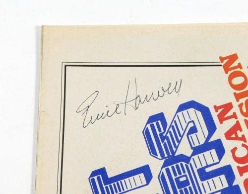 Ernie Harwell assinou o programa Tigers 1988 Tigers JSA Auto - revistas MLB autografadas