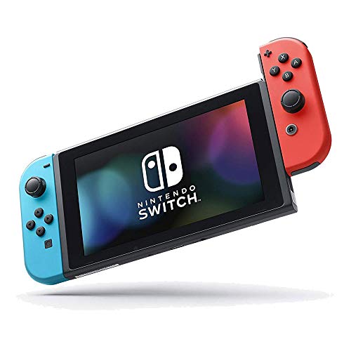 Nintendo Switch 32 GB Console com pacote Neon Blue e Red Joy-Con com Mario Kart 8 Deluxe, Super Mario Party, Super Mario Maker 2 e Nintendo Switch Minecraft