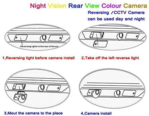 Câmera de estacionamento do CCD para Geely Emgrand EC7 Sedan Backup Auto Vista traseira Revista Visão noturna do