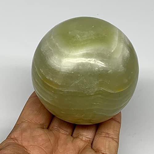 WATANGEMS 503G, 2,8 , grande pedra da esfera verde da esfera do Afeganistão, decoração de casa, colecionável, B25417