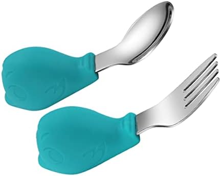 Utensílios de silicone com colher de silicone kisangel 3SETS2PCS SPOONS TREINAMENTO DE COMPRA DINNING CRIME