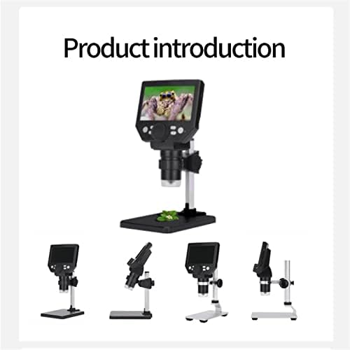 Kit de acessórios para microscópio DEIOVR para adulto, microscópio eletrônico digital G1000 4,3 polegadas Base LCD LCD 8MP