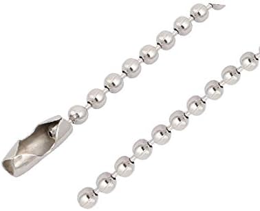 X-Dree 8pcs 2,4 mm DIA METAL METAL CONECTOR CHAVE CHAIN ​​TENHADA DE 30 Cm Comprimento de prata (8pcs 2,4 mm DIA METAL METAL CONECTOR CHANCE CHAIN ​​TENHADA DE 30 CM LONGITUL