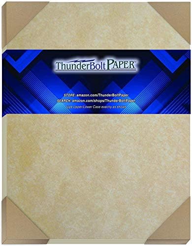 100 idosos pergaminho de 65 lb folhas de papel lençóis de papel lençóis coloridos de peso 8,5x11 polegadas Tamanho da letra padrão - Pergaminho imprimível
