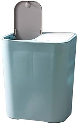 Lata de lixo hjrd, lixo doméstico pode tubo duplo com capa de classificação de lixo de lata de banheiro de cozinha no escritório