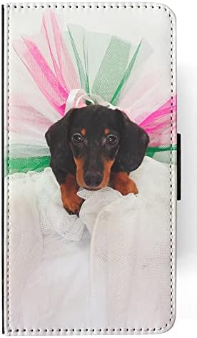 Dachshund Dog 16 Flip Wallet Top capa da caixa para Samsung Galaxy S9