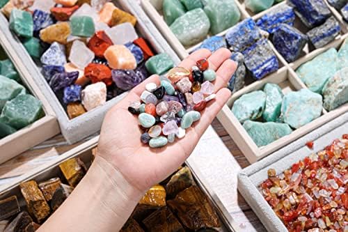 Crystaletars Vários Cristais de cálculos de cura a granel canhões de pedra polida chips naturais Chakra quartzo pedras
