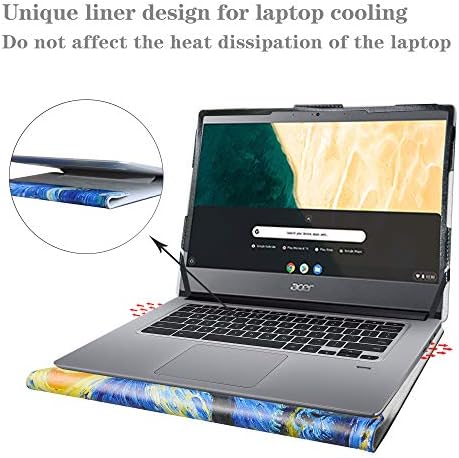 ALAPMK Acer Chromebook 714 Caso, cobertura protetora para 14 Acer Chromebook 714 CB714/Acer Chromebook Enterprise 714 & HP