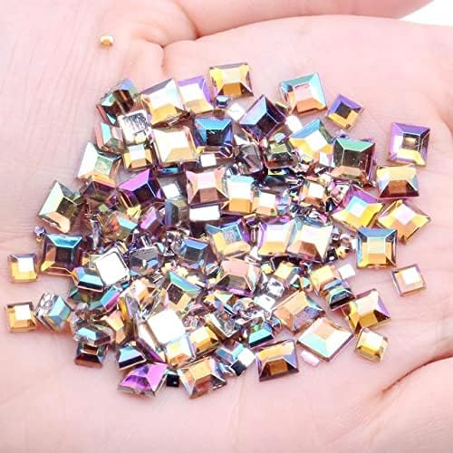 Ritrões de unha Flatback Square 4mm 10000pcs bolsa a granel para artesanato scrapbooking unha decoration Roupos Diy -