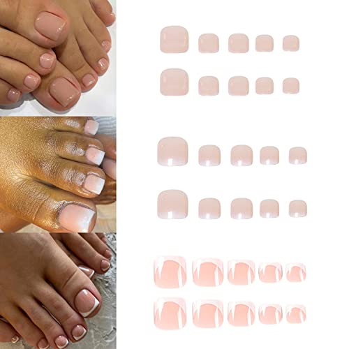 YOSOMK 72pcs Dica francesa Pressione as unhas da unha de unhas de unhas de dedos de dedos de dedos brilhantes com os designs