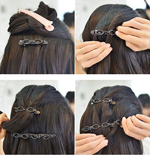 4 PCs French Braider Hair Tool Fashion Fashion Band Band Twist Plait Clip Cabelo Fronte