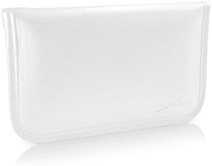 Caixa de ondas de caixa compatível com ZTE Axon 11 5G - Bolsa de mensageiro de couro de elite, design de envelope