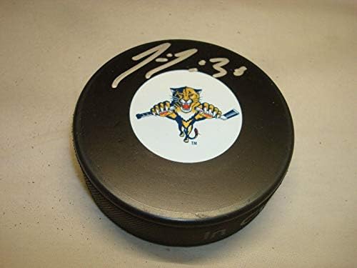 Jussi Jokinen assinou o Panteras de Florida Panteras de Hóquei Autografado 1b - Pucks autografados da NHL