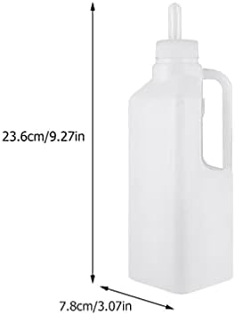 2pcs 850ml bezerros garrafas de viveiro com alça e mamilos de silicone, garrafa de alimentação de enfermagem de vaca de