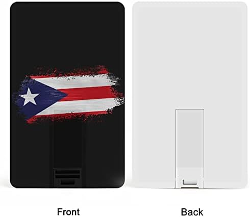 Cartão de crédito da bandeira de Porto Rico USB Flash de memória personalizada Stick Storage Storage Drive 64g