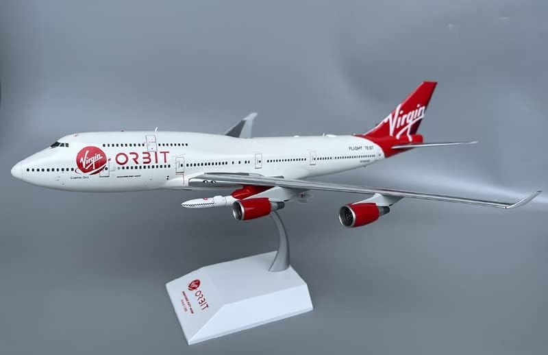JC Wings for Virgin for Orbit para Boeing 747-400 N744VG Teste de vôo 1/200 Aeronaves Diecast Modelo pré-construído