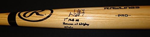 Daniel Norris autografou Rawlings Big Stick Bat - Tan - Inscrito 1º AB HR