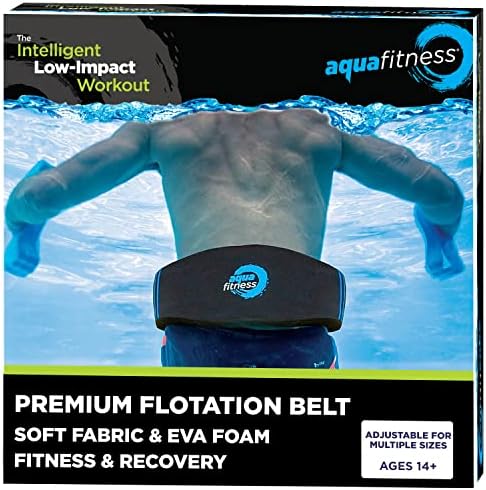 Aqua Leisure New Aqua Water Fitness Deluxe Floton Belt - Cinturão de natação aquático adulto para aeróbica aquática e outros exercícios