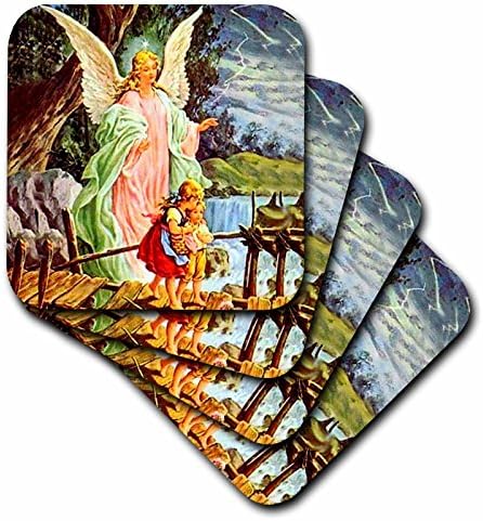 3drose Guardian Angel-Coasters de azulejos de cerâmica, conjunto de 8, conjunto de 8-cerâmica, varia