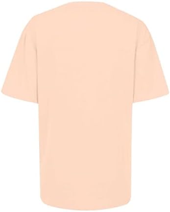 Tops de verão para mulheres 2023 Moda T-shirt Pullover de impressão casual Blusa de t-shirt de manga curta Tops