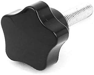 X-Dree Substituição Plástico Plástico Clanting Knob Parafuso M8 x 35mm Thread Black (reemplazo de Plál.