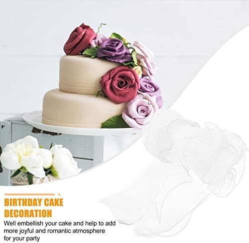 ABAODAM 12 PCS embalando Valentine Net Cuake para Ornamento Mesh Wedding Engine Wrapp