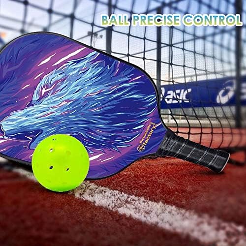 Conjunto de pickleball, remos de pickleball, raquete de pickleball, kszu000123-14 Patdle de pickleball Artbki, bolas de