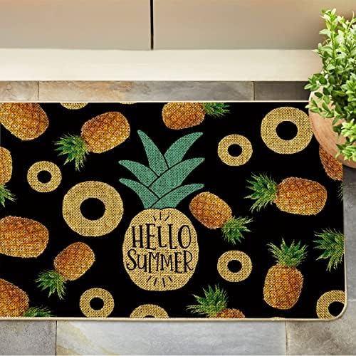 Gagec Summer Door Tapete de abacaxi Hello Hello Summer Holida