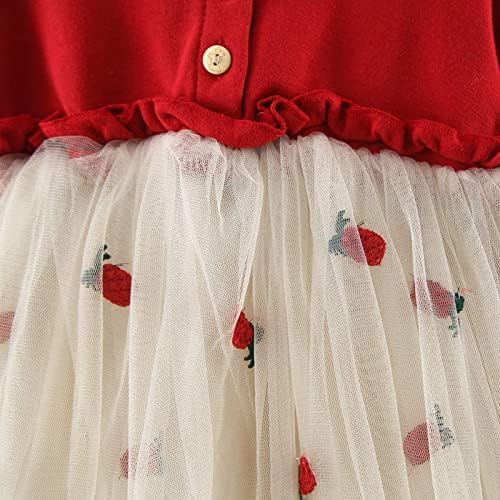 Vestidos de menina de criança criança garotas meninas meninas floral manga longa malha de fruta tule vestido de bola vestido de princesa roupas