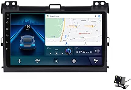 Para Toyota Prado 2002-2009, Double Din Car estéreo Compatível com tela de toque IPS de Apple CarPlay-9 polegadas, BT/SWC/DSP/RDS/USB/SD